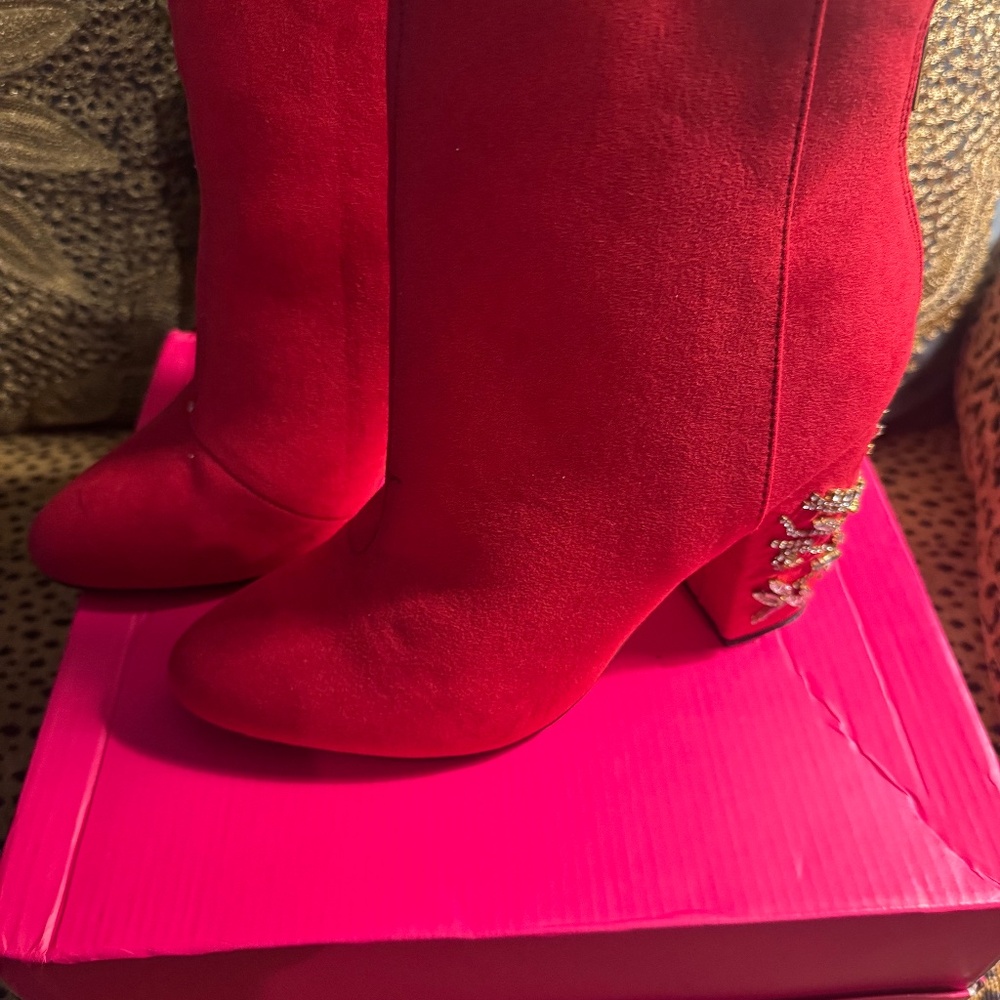 Red Suede boots